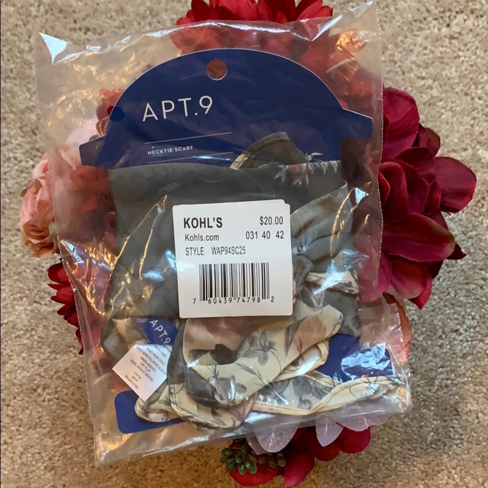 Necktie Floral Scarf